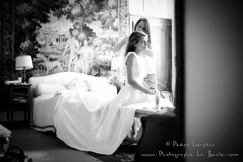 moment de détente avant le rush -©pedro loustau 2012- photographe la baule nantes guérande -mariage-