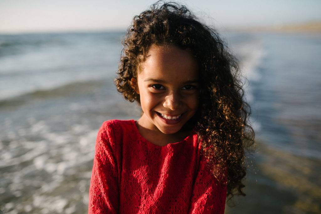 sourire sur la plage - photographe la baule