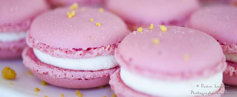 macarons roses en macrophotographie-photographe-la-baule-nantes-pedro-loustau