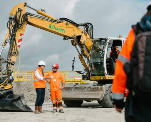 travux sur un chantier - photographe la baule